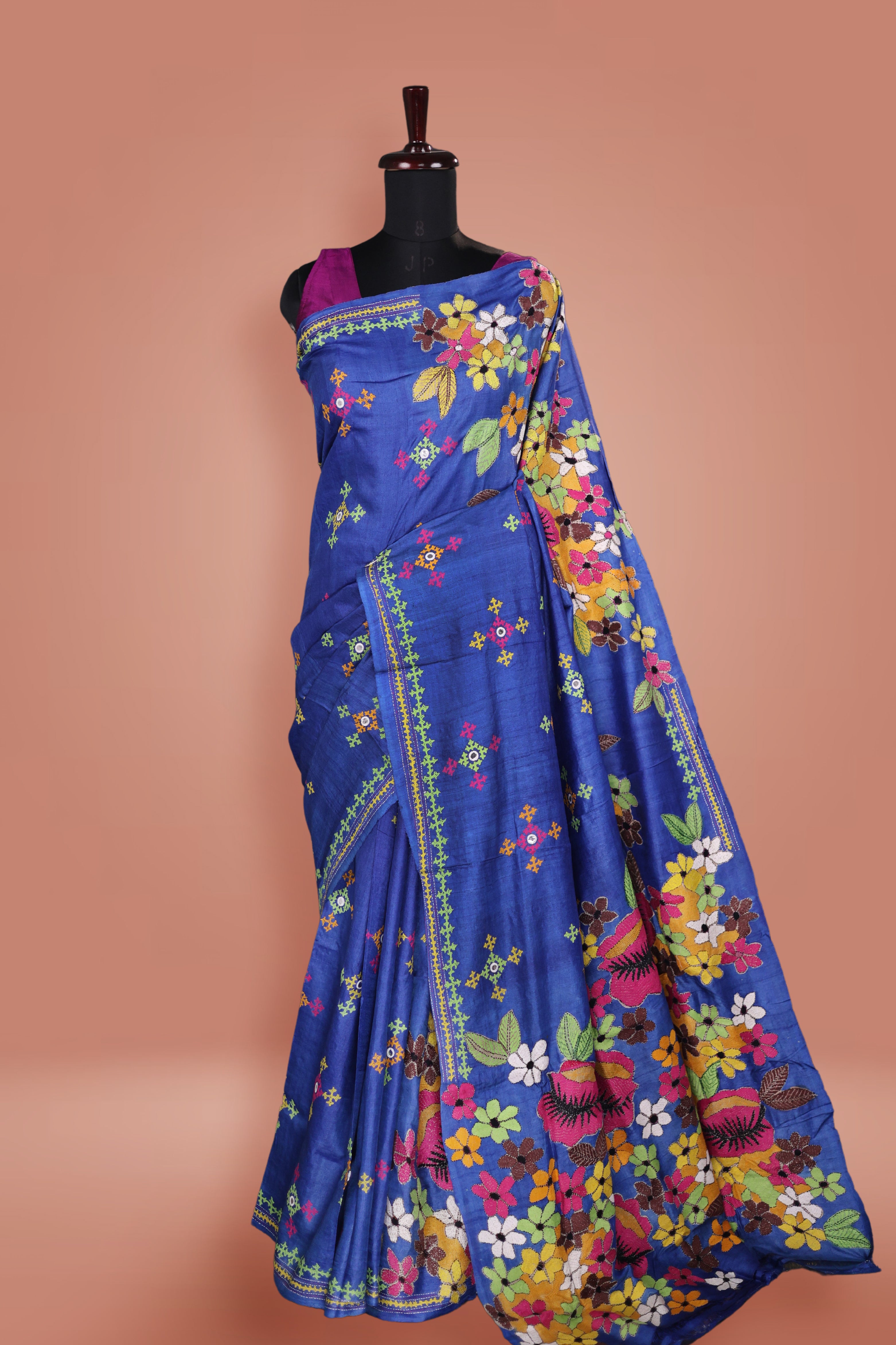 Tussar Kantha Fusion